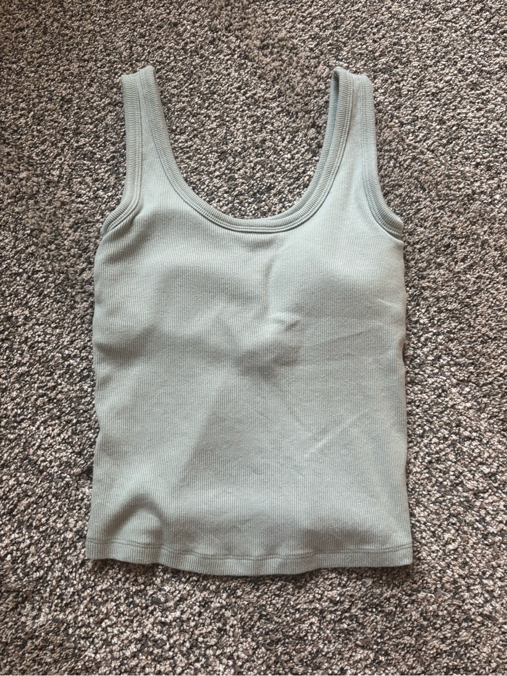 Abercrombie Bra Free Rib Scoop Neck Tank Sz S
